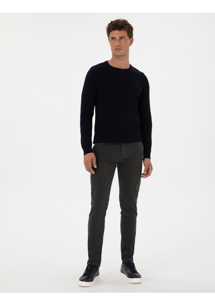 Erkek Antrasit Slim Fit Kanvas Pantolon 50310857-VR006 modelleri