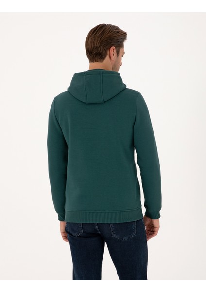 Erkek Zümrüt 2 Iplik Regular Fit Içi Polarlı Kapüşonlu Basic Sweatshirt 50314055-VR055 indirimleri
