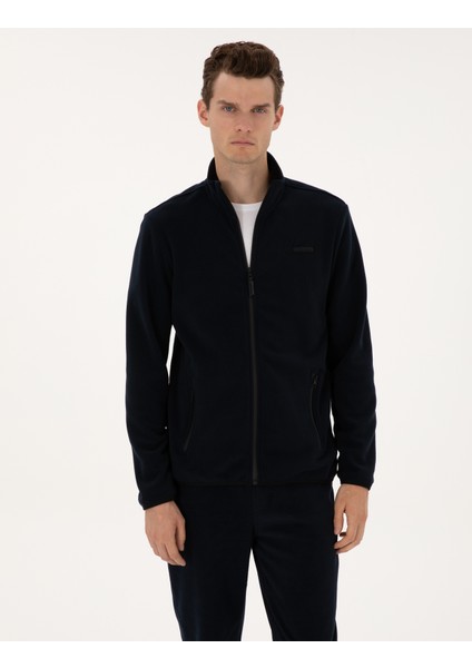 Erkek Lacivert Regular Fit Polar Hırka 50314014-VR033