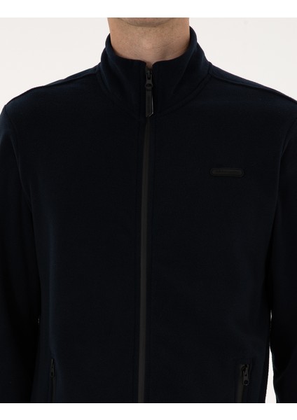 Erkek Lacivert Regular Fit Polar Hırka 50314014-VR033