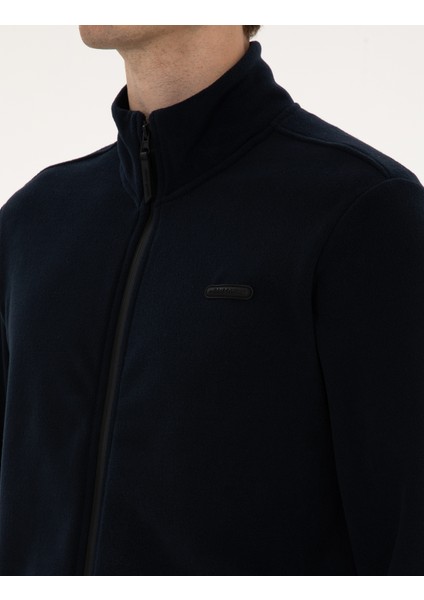 Erkek Lacivert Regular Fit Polar Hırka 50314014-VR033