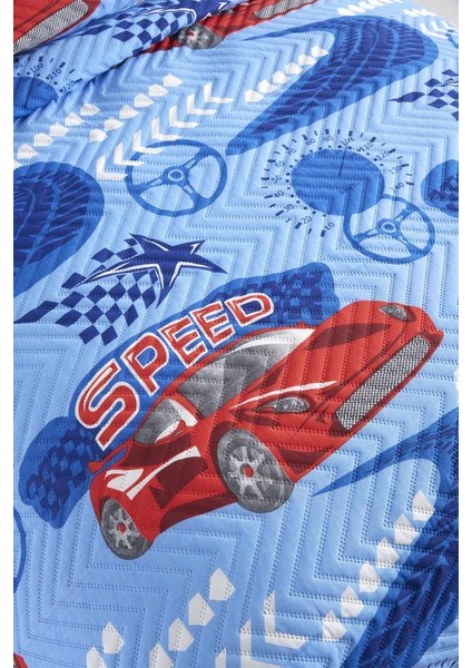 Ultrasonik Kapitoneli Speed Tek Kişilik Yatak Örtüsü Mavi modelleri
