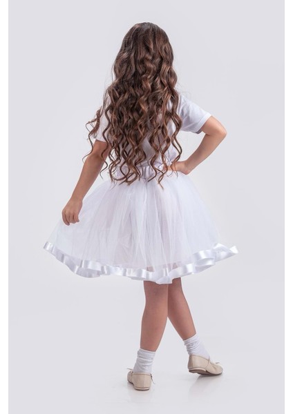 Saten Şeritli Tütü Kız Çocuk Etek M00728 fiyatları