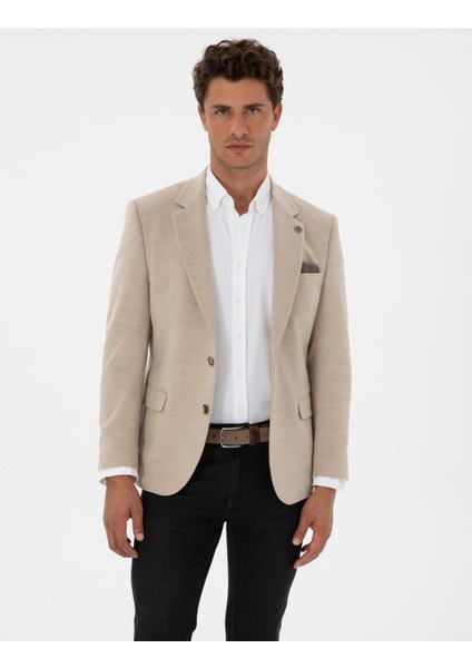 Erkek Bej Slim Fit Ceket 50311398-VR011 modelleri