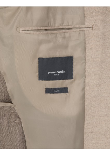 Erkek Bej Slim Fit Ceket 50311398-VR011