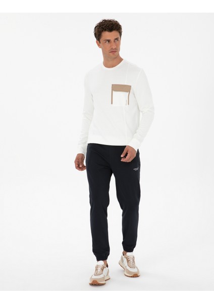 Erkek Lacivert Slim Fit Eşofman Altı 50311724-VR033