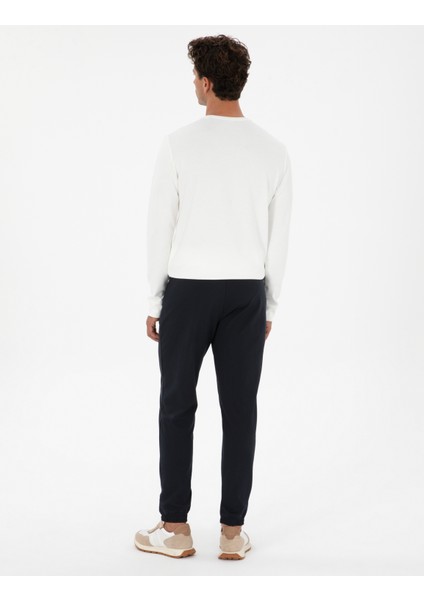 Erkek Lacivert Slim Fit Eşofman Altı 50311724-VR033 fırsatları