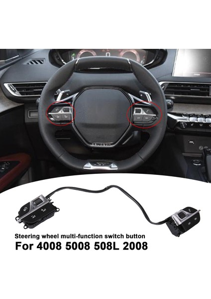 Peugeot 4008 5008 508L 2008 Için Çok Fonksiyonlu Direksiyon Simidi Anahtar Düğmeleri (Yurt Dışından) fırsatları