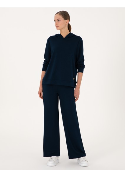 Kadın Lacivert Flare Fit Eşofman Altı 50314962-VR033