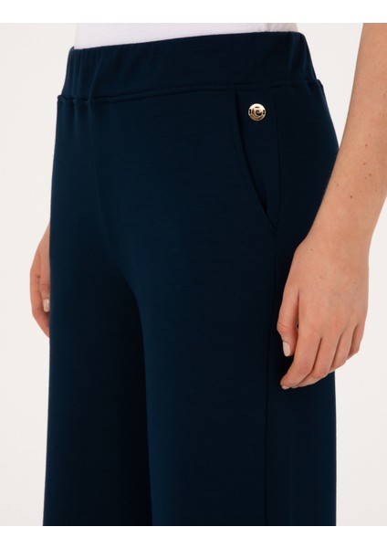 Kadın Lacivert Flare Fit Eşofman Altı 50314962-VR033 indirimleri