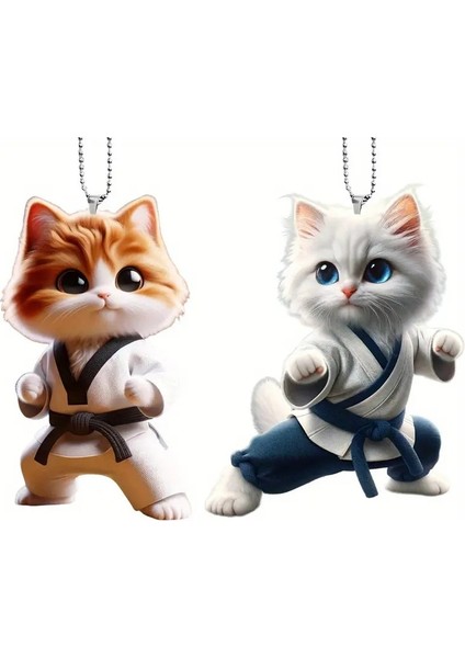 Akrilik Düz Kedi Kolye Tılsımı (Yurt Dışından)
