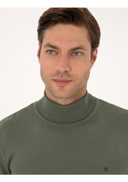 Erkek Duman Slim Fit Balıkçı Yaka Basic Triko Kazak 50314202-VR210 fiyatları