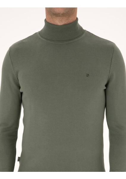 Erkek Duman Slim Fit Balıkçı Yaka Basic Triko Kazak 50314202-VR210