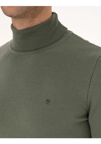 Erkek Duman Slim Fit Balıkçı Yaka Basic Triko Kazak 50314202-VR210