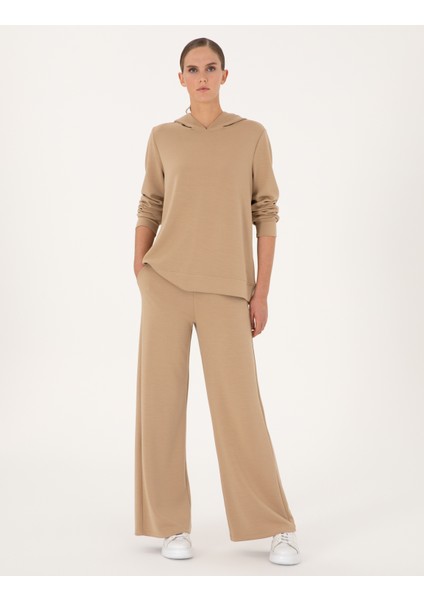 Kadın Bej Flare Fit Eşofman Altı 50314962-VR011