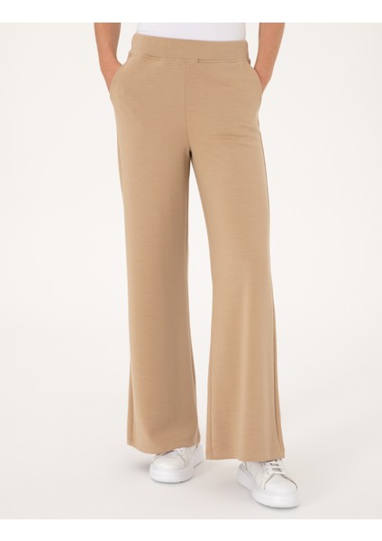 Kadın Bej Flare Fit Eşofman Altı 50314962-VR011 fiyatları