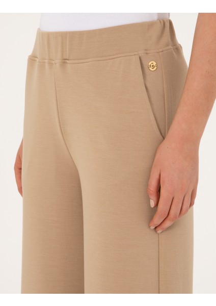 Kadın Bej Flare Fit Eşofman Altı 50314962-VR011 indirimleri