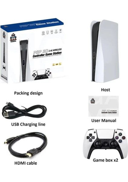 Q10 Ps5 Kollu 4K UHD Retro Joystick 128GB PS1PES/GTA Atari Çift Kişilik Oyun Konsolu 26700 3D Oyunlu fiyatları