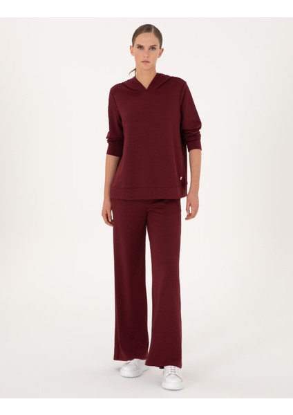 Kadın Vişne Flare Fit Eşofman Altı 50314962-VR223 modelleri