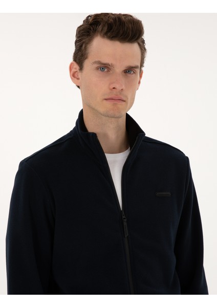 Erkek Lacivert Regular Fit Polar Hırka 50314014-VR033 fiyatları