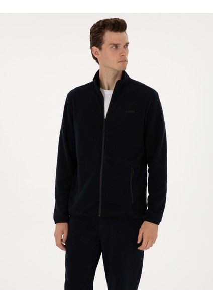 Erkek Lacivert Regular Fit Polar Hırka 50314014-VR033 modelleri