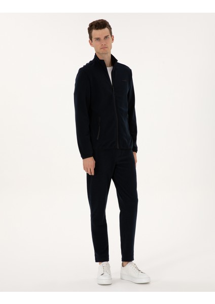 Erkek Lacivert Regular Fit Polar Hırka 50314014-VR033 fırsatları