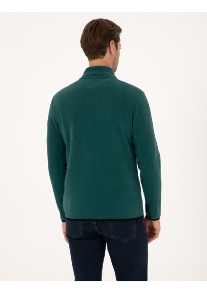 Erkek Zümrüt Regular Fit Yarım Fermuarlı Polar Sweatshirt 50314056-VR055 indirimleri