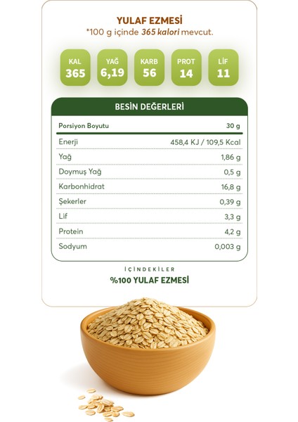 Glütensiz Yulaf Ezmesi 500 g fırsatları