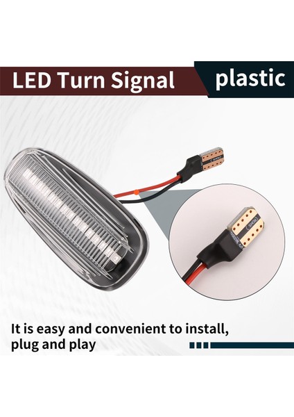Opel Zafira 99-05 Astra G 98-09 Beyaz Için 2 Adet Araç Yan Işaret Lambası LED Dönüş Sinyali Gösterge Lambası (Yurt Dışından) indirimleri