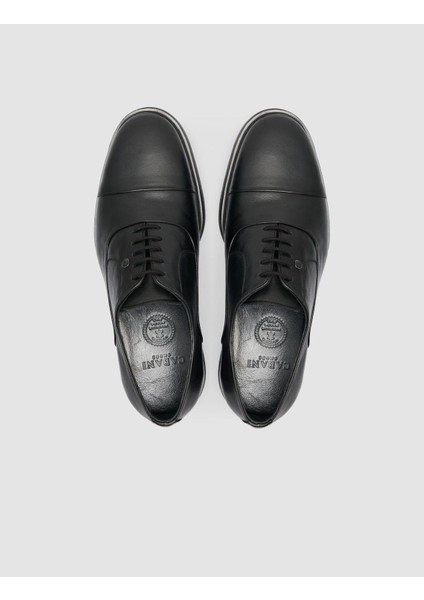 %100 Hakiki Deri Siyah Erkek Klasik Ayakkabı