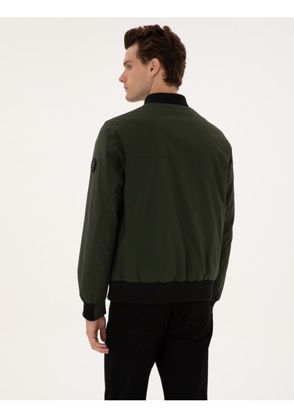 Erkek Koyu Haki Regular Fit Mont 50314099-VR111 indirimleri