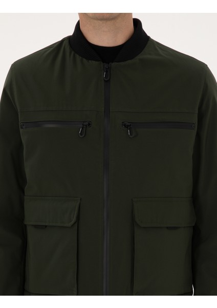 Erkek Koyu Haki Regular Fit Mont 50314099-VR111