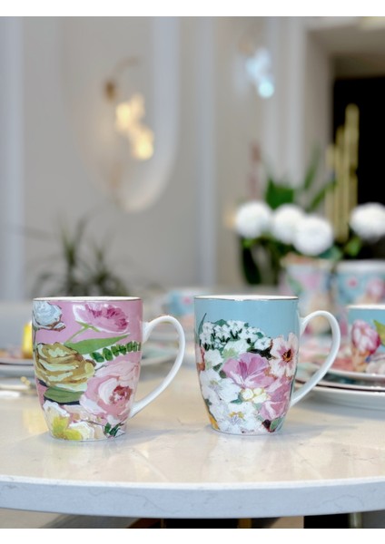 Lucky Art Peony Bone 2li Kupa Seti 350CC Lyba 064 fiyatları