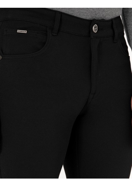 Erkek Siyah Slim Fit Kanvas Pantolon 50310857-VR046 indirimleri