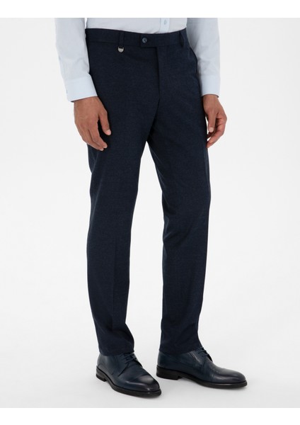 Erkek Lacivert Slim Fit Kumaş Pantolon 50314543-VR033 fiyatları