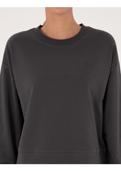 Kadın Antrasit Oversize Sweatshirt 50314963-VR006