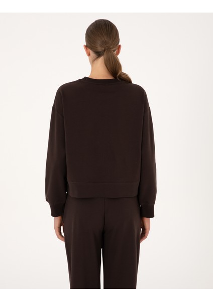 Kadın Kahverengi Oversize Sweatshirt 50314963-VR029 indirimleri