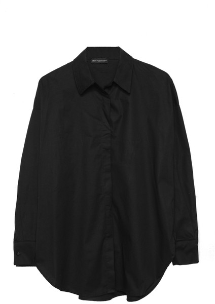 Oversize Basic Gömlek Siyah fiyatları