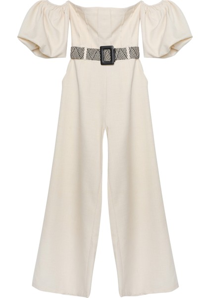 Balon Kol Kemerli Uzun Tulum Naturel fiyatları