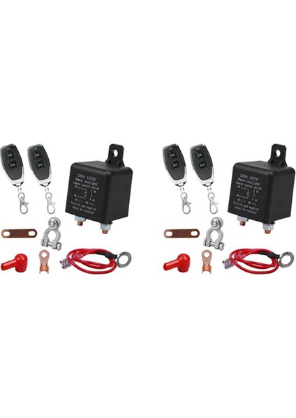 2'li Araba Evrensel 12C 200A Uzaktan Akü Bağlantı Kesme Anahtarı Bağlantı Kesme Anahtarı Akü Izolatörü (Yurt Dışından)