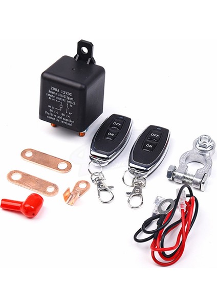 2'li Araba Evrensel 12C 200A Uzaktan Akü Bağlantı Kesme Anahtarı Bağlantı Kesme Anahtarı Akü Izolatörü (Yurt Dışından) fiyatları