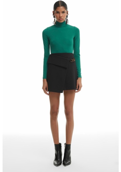 Asimetrik Zincirli Etek-Siyah modelleri