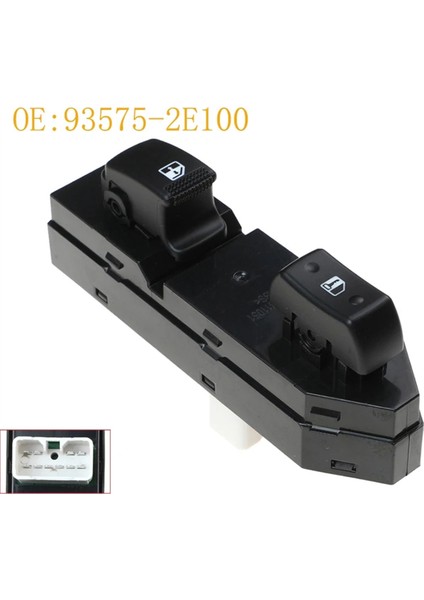 93575-2E100 Ön Sağ Yan Kapı Elektrikli Cam Anahtarı 2005-2013 Hyundai Tucson Için Cam Kaldırma Kontrol Düğmesi (Yurt Dışından) fırsatları