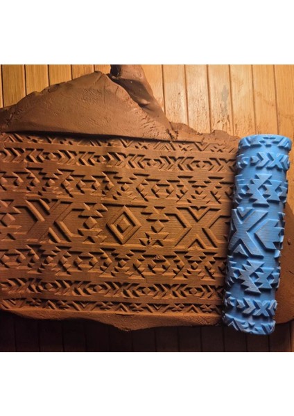 12 cm Seramik & Polimer Kil Doku Rulosu Desen Oklavası fiyatları