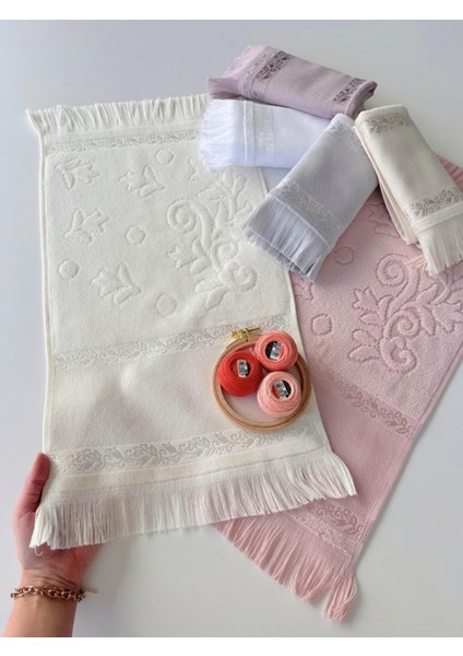Mysoft - Krem - 30*50 - Etamin Havlu ve Kanaviçe Işlemelik modelleri