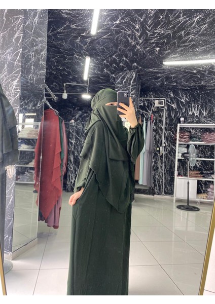 Açelya Takım Ferace Sufle Peçe 3 Parça