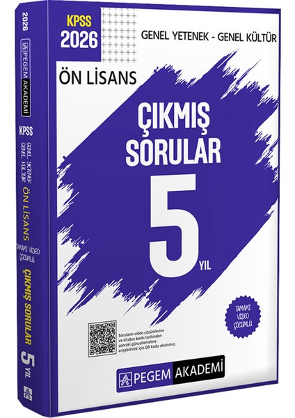 2026 Kpss Ön Lisans Video Çözümlü Soru Bankası-Çözümlü 10 Deneme-Çözümlü Çıkmış Sorular modelleri