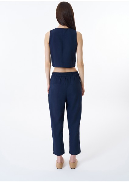 Düğme Detaylı Yelek Ceket Lacivert indirimleri