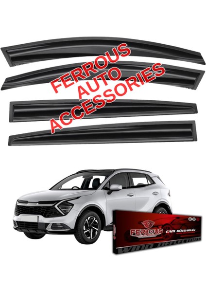 Kia Sportage Ferrous Cam Rüzgarlığı 4lü Set 2022 ve Üstü