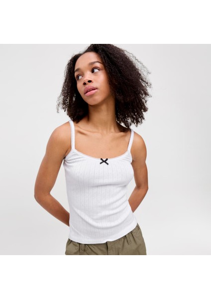 Kadin Streç Kalip Kare Yaka Üst - Lelu